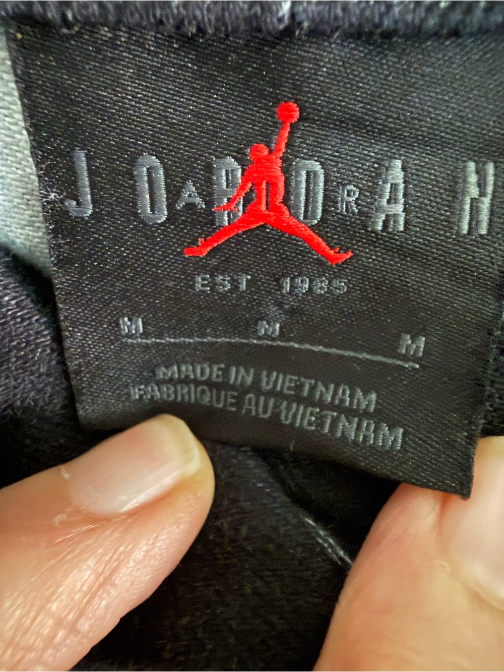Jordan Black Graphic A-Line Skirt with Red Basketball Print stone washed - Picture 11 of 11